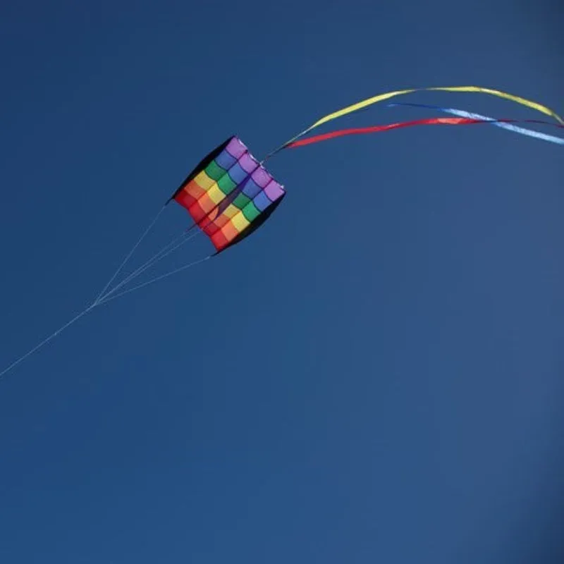 5.0 Rainbow Stripes Air Foil Box Kite