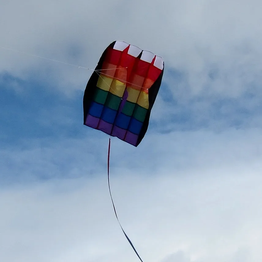 5.0 Rainbow Stripes Air Foil Box Kite