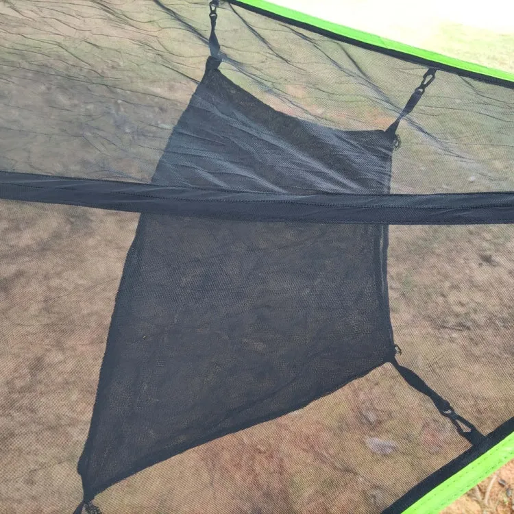 Aerial Multiplayer Triangle Hammock Folding Mesh Hammock Tree Tent,Size: 280x280x280cm Green