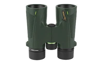 Alpen Optics Shasta Ridge, 10x42 Binoculars, Green Color, Matte Finish, Waterproof, Multicoated Glass 394SR