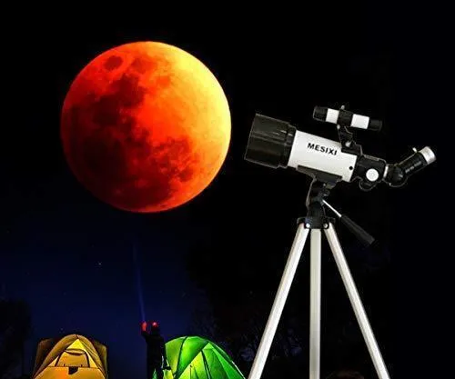 Astronomical Telescopes   Travel Monocular Telescope Scope 70mm Aperture 400mm AZ Mount Astronomical Refractor Telescopes for Kids Adults Beginners - Portable Bag, Smartphone Adapter, Camera Remote