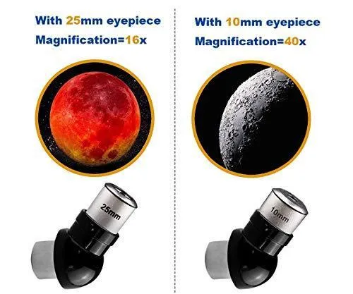 Astronomical Telescopes   Travel Monocular Telescope Scope 70mm Aperture 400mm AZ Mount Astronomical Refractor Telescopes for Kids Adults Beginners - Portable Bag, Smartphone Adapter, Camera Remote