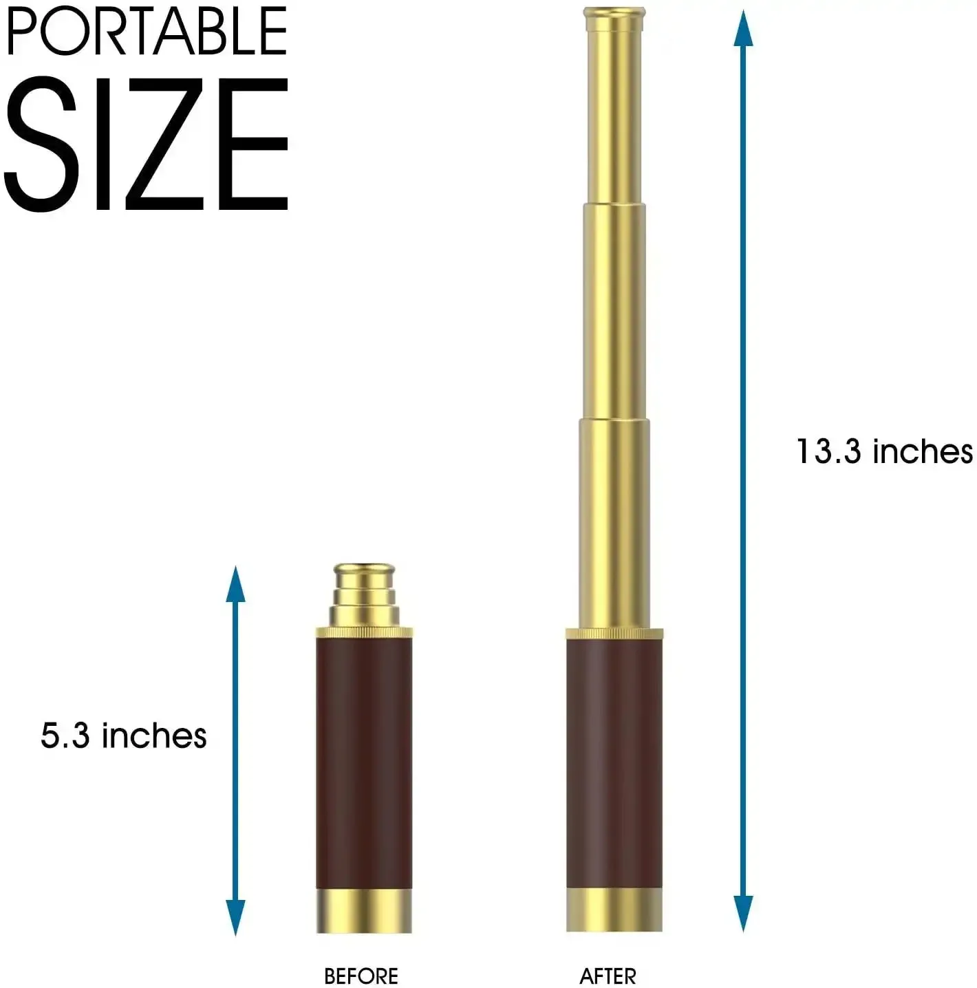 Brass Handheld Telescope HT01