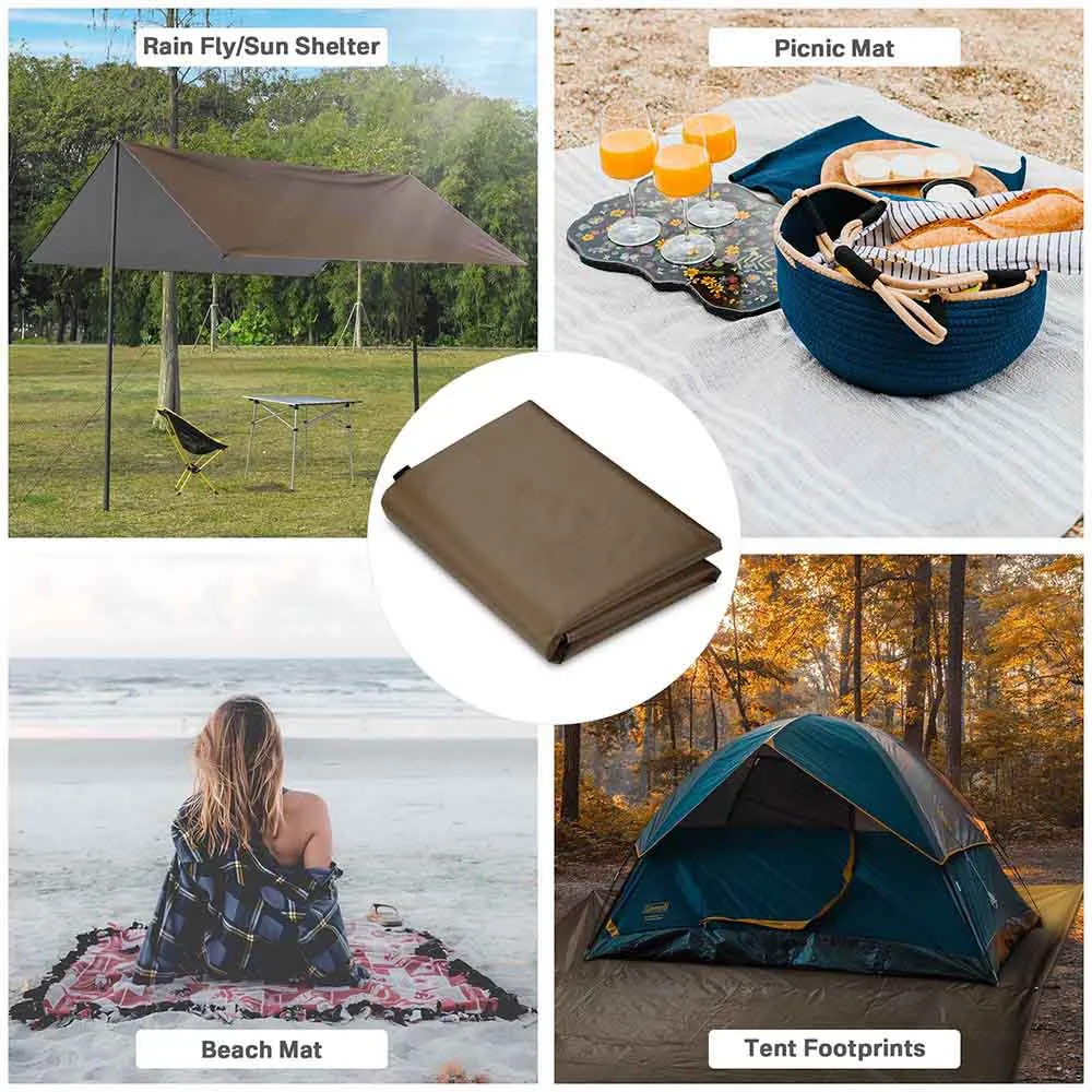 DIY Waterproof Camping Tarp Shelter UV50  PU3,000mm 10x10ft