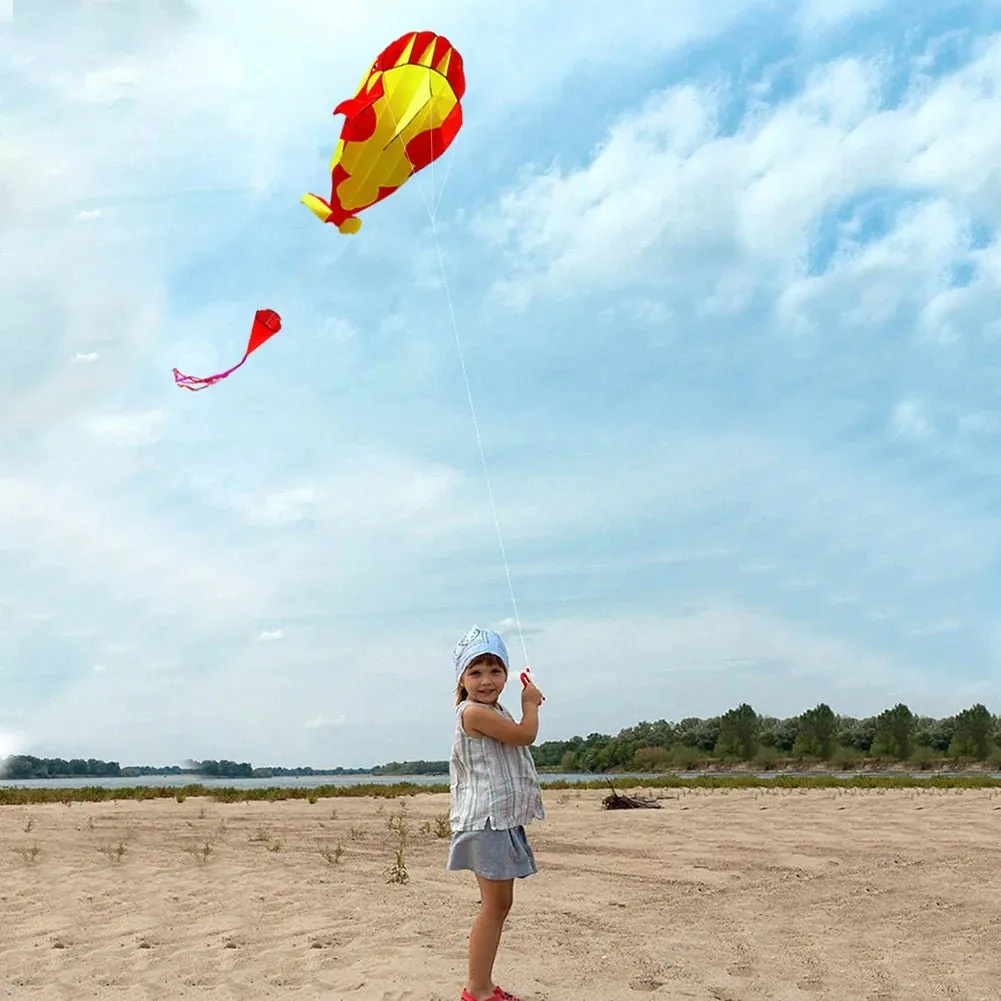 Frameless Dolphin Parafoil Kite - Summer Outdoor Fun Toys and Games for Kids
