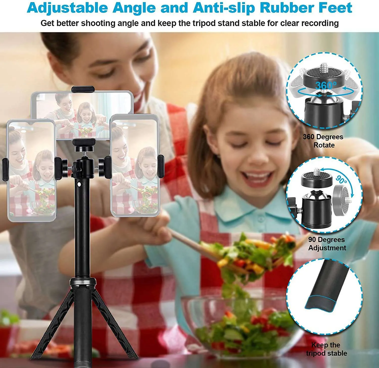 NexiGo Mini Tripod for Camera/Phone/Webcam