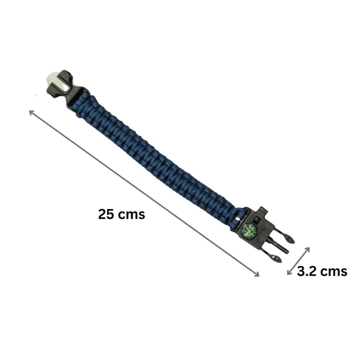 Paracord Multi-functional 5 in 1 Survival Bracelet - Blue