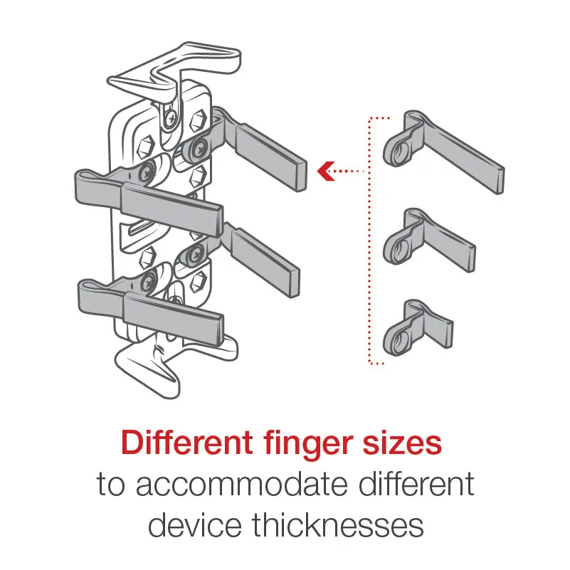 RAM® Finger-Grip™ Universal Holder with Composite Double Socket Arm
