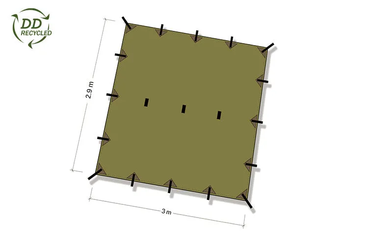 Recycled Tarp 3 (2.9m x 3m)