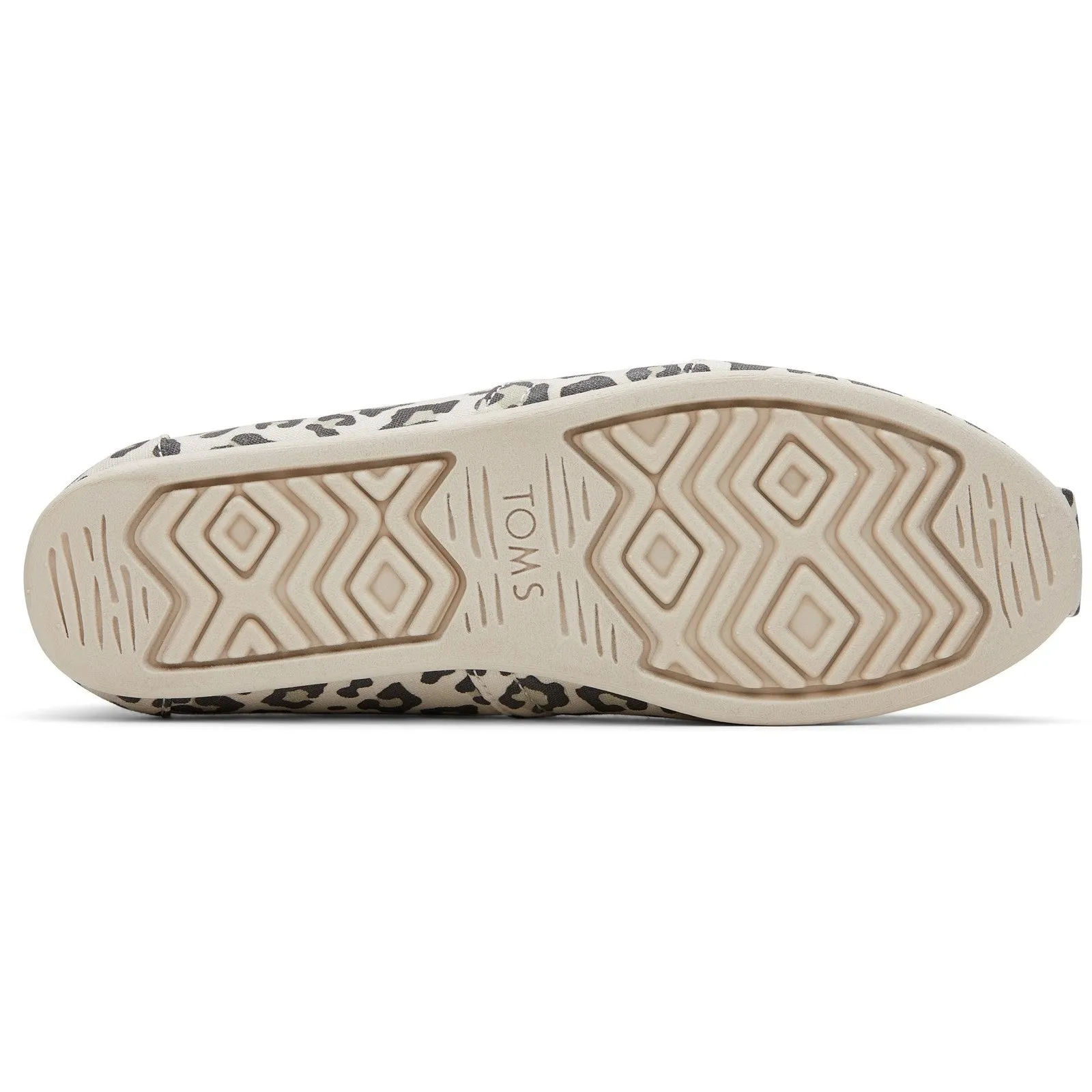 Toms Alpargata 10017747 Ladies Snow Leopard Textile Vegan Slip On Shoes
