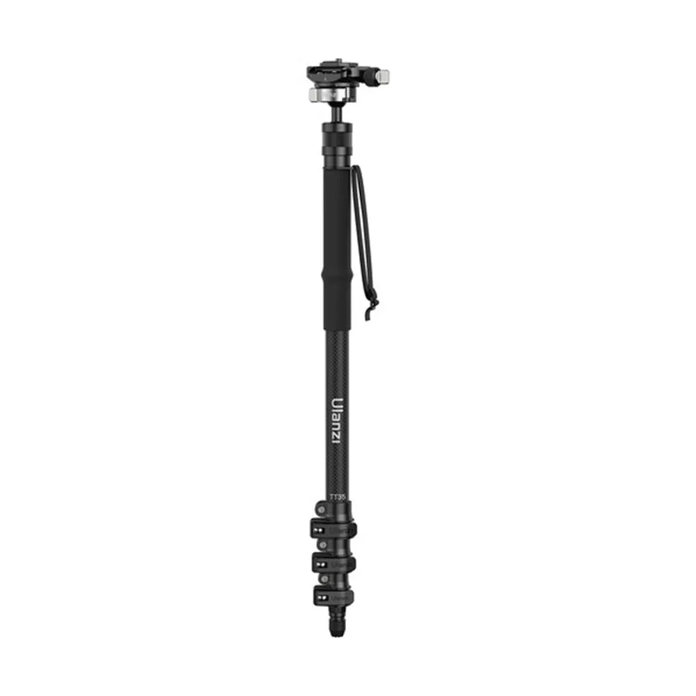 Ulanzi TT35 Carbon Fiber Hiking Stick Tripod Kit with Arca-Swiss and F38 Quick Release Plate Compatible Ball Head for Camera, Detachable 4-Section Monopod Legs, 146cm Maximum Working Height, and 5kg Load Capacity for Photography