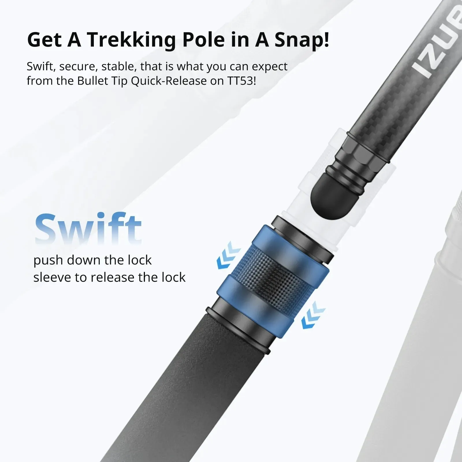 Ulanzi TT35 Carbon Fiber Hiking Stick Tripod Kit with Arca-Swiss and F38 Quick Release Plate Compatible Ball Head for Camera, Detachable 4-Section Monopod Legs, 146cm Maximum Working Height, and 5kg Load Capacity for Photography