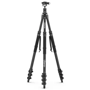 Ulanzi TT35 Carbon Fiber Hiking Stick Tripod Kit with Arca-Swiss and F38 Quick Release Plate Compatible Ball Head for Camera, Detachable 4-Section Monopod Legs, 146cm Maximum Working Height, and 5kg Load Capacity for Photography
